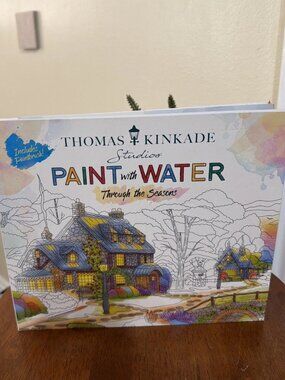 Thomas Kinkade Paint with Water: Through the Seasons - NEW